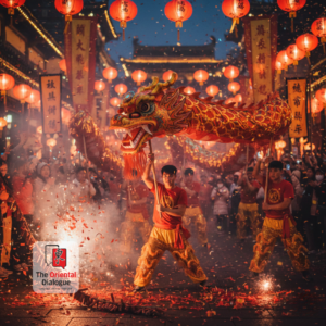 Chinese New Year - dragon dance, lion dance